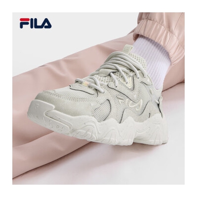 FILA 斐樂官方FLUID 4女鞋復古運動鞋2023夏老爹鞋厚底休閑鞋